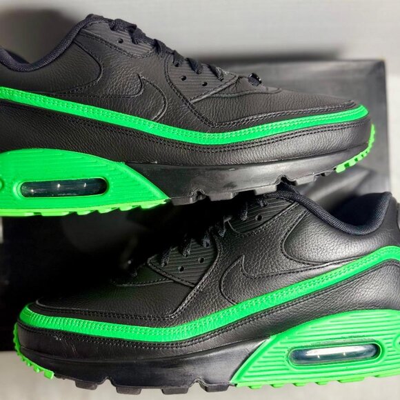 Undefeated x Nike Air Max 90 Black Green Spark Sz12 - | OG box and ex laces Rare - Picture 7 of 13